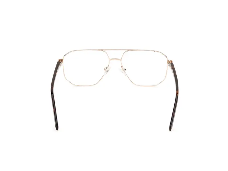 Guess Uomo GU50135 032 Montature da vista Metallo Oro Squadrata Normale miniatura 3