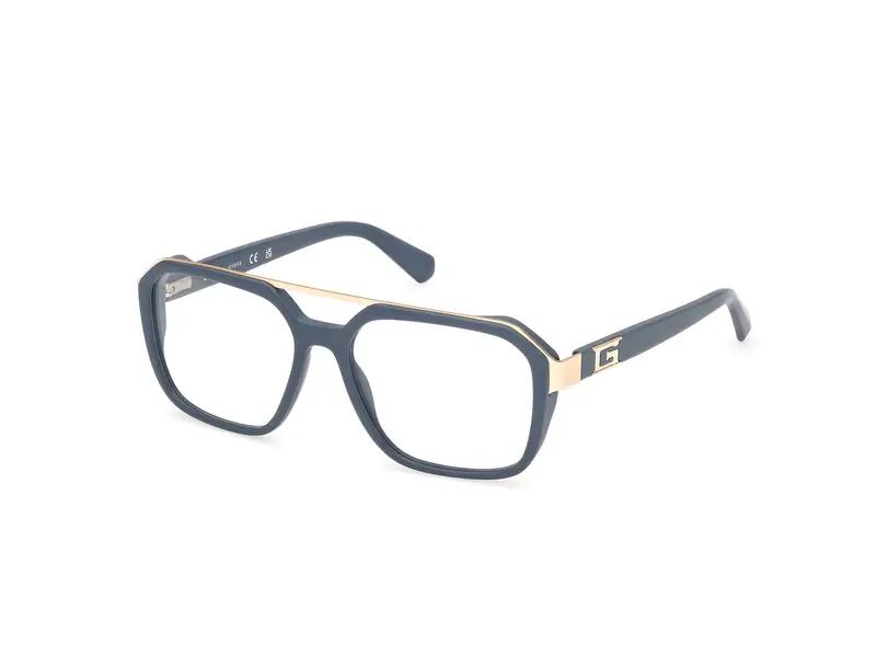 Guess Uomo GU50138 020 Montature da vista Acetato Grigio  Squadrata Normale