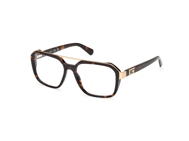 Guess Uomo GU50138 052 Montature da vista Acetato Havana  Squadrata Normale
