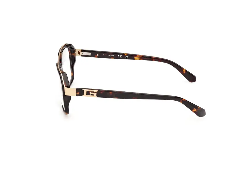 Guess Uomo GU50138 052 Montature da vista Acetato Havana Squadrata Normale miniatura 2
