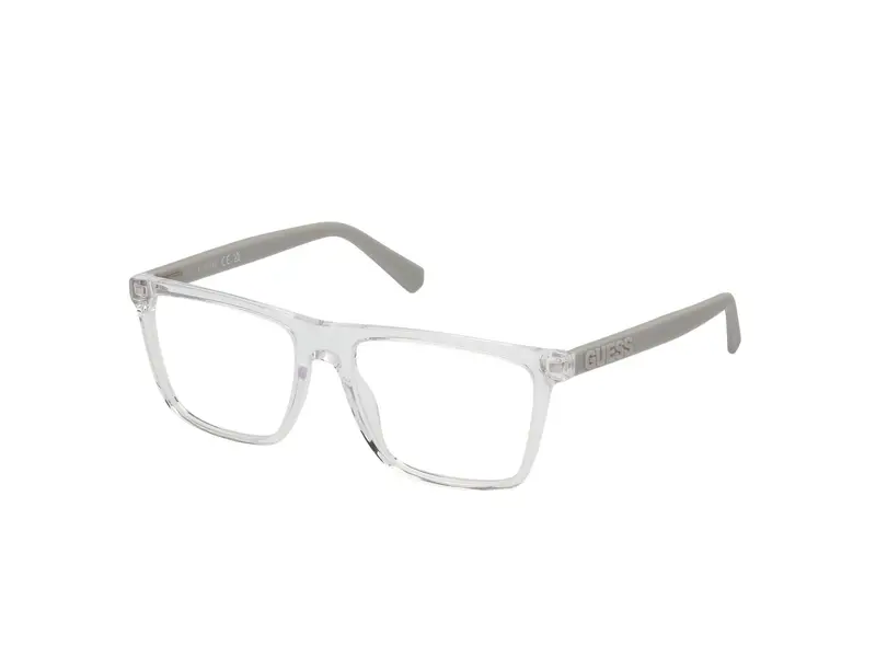 Guess Uomo GU50186 020 Montature da vista Acetato Grigio  Squadrata Normale