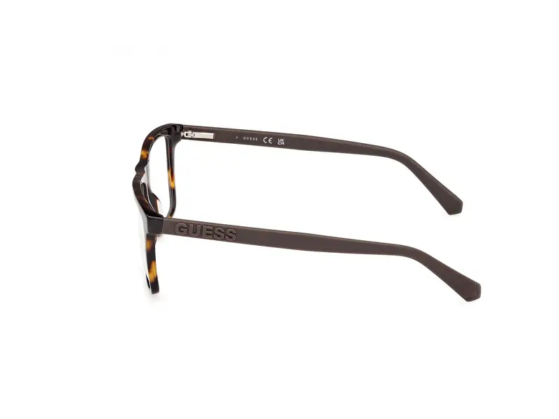 Guess Uomo GU50186 052 Montature da vista Acetato Havana Squadrata Normale miniatura 2