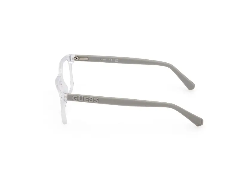 Guess Uomo GU50187 020 Montature da vista Acetato Grigio Squadrata Normale miniatura 2