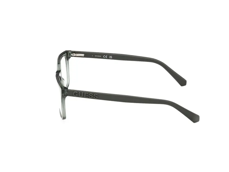 Guess Uomo GU50187 093 Montature da vista Acetato Verde Squadrata Normale miniatura 2