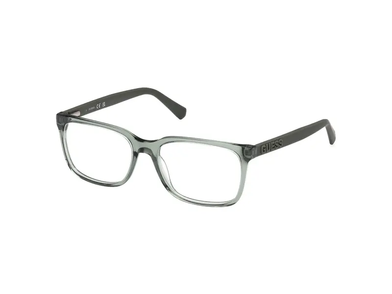 Uomo GU50187 093 Montature da vista Acetato Verde Squadrata Normale