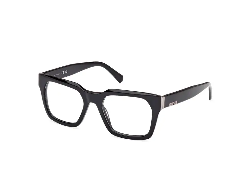 Guess Uomo GU50188 001 Montature da vista Acetato Nero Squadrata Normale