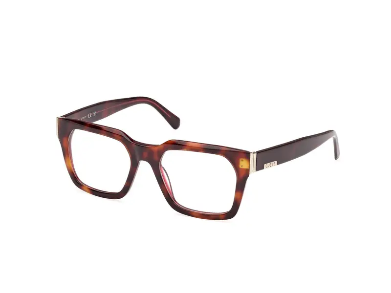 Guess Uomo GU50188 056 Montature da vista Acetato Havana  Squadrata Normale