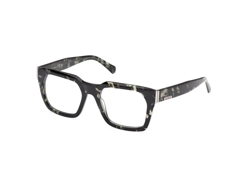 Guess Uomo GU50188 098 Montature da vista Acetato Verde Squadrata Normale