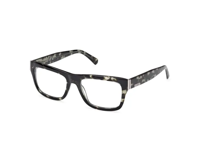 Guess Uomo GU50189 098 Montature da vista Acetato Verde Squadrata Normale