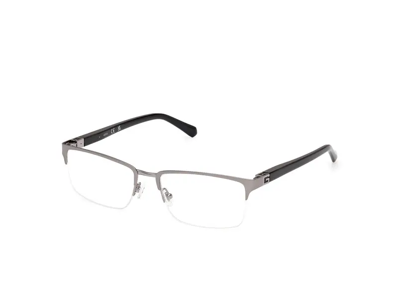 Guess Uomo GU50191 009 Montature da vista Metallo Squadrata Normale
