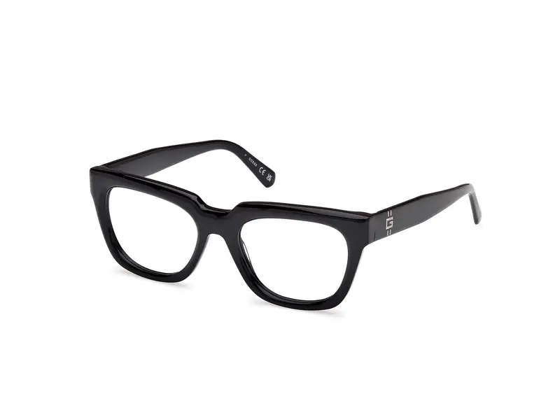 Guess Uomo GU50238 1 Montature da vista Acetato Nero Squadrata Normale