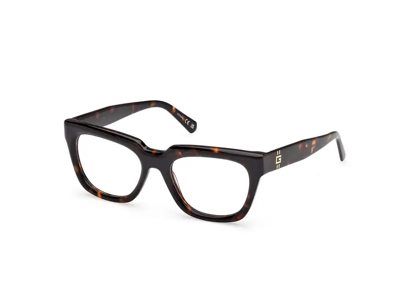 Guess Uomo GU50238 52 Montature da vista Acetato Havana Squadrata Normale