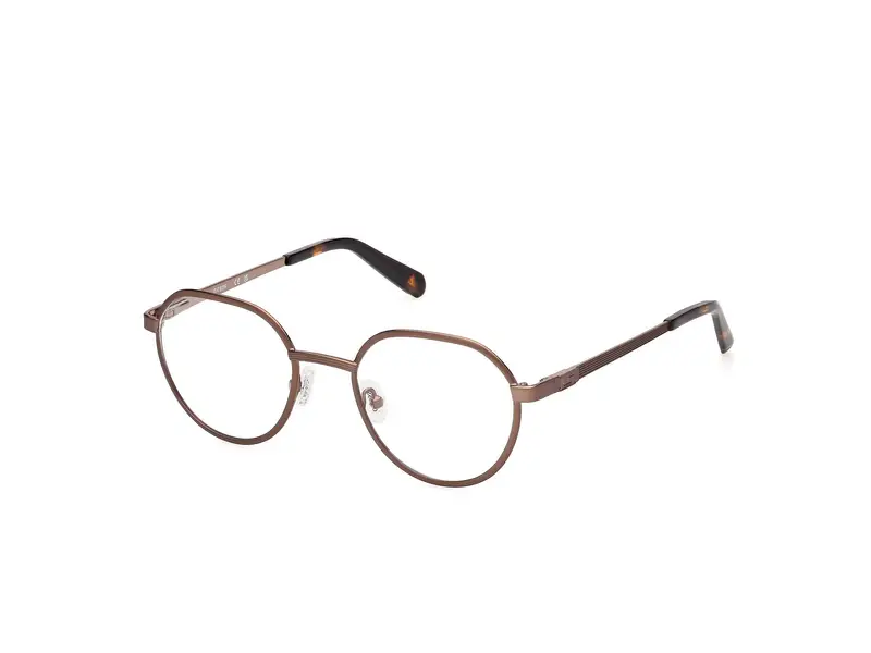 Guess Uomo GU50239 37 Montature da vista Metallo Bronzo Rotonda Normale