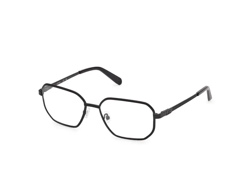 Guess Uomo GU50240 2 Montature da vista Metallo Nero Geometrica Normale