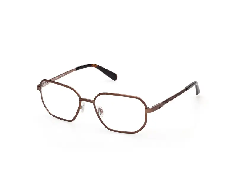 Guess Uomo GU50240 37 Montature da vista Metallo Bronzo Geometrica Normale