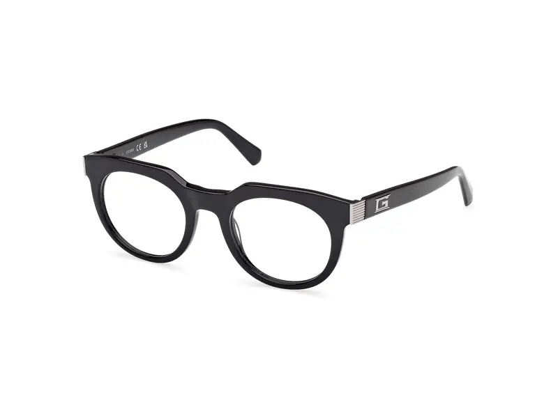 Guess Uomo GU50241 1 Montature da vista Acetato Nero Rotonda Normale