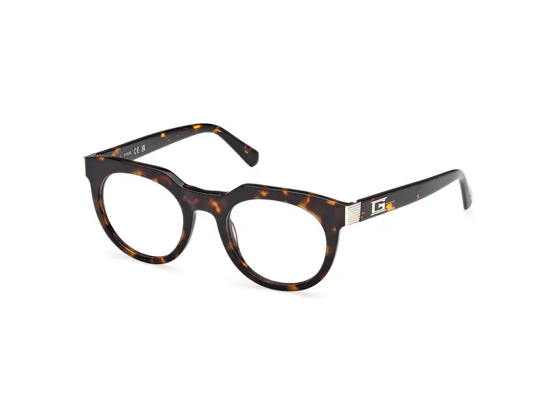 Guess Uomo GU50241 52 Montature da vista Acetato Havana Rotonda Normale