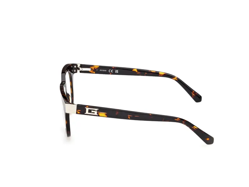 Guess Uomo GU50241 52 Montature da vista Acetato Havana Rotonda Normale miniatura 2
