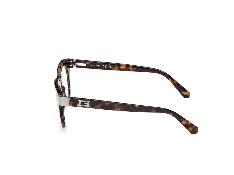 Guess Uomo GU50241 53 Montature da vista Acetato Havana Rotonda Normale miniatura 2
