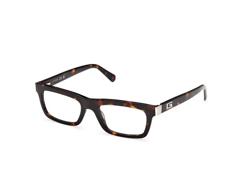 Guess Uomo GU50242 52 Montature da vista Acetato Havana Squadrata Normale
