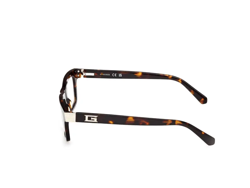 Guess Uomo GU50242 52 Montature da vista Acetato Havana Squadrata Normale miniatura 2