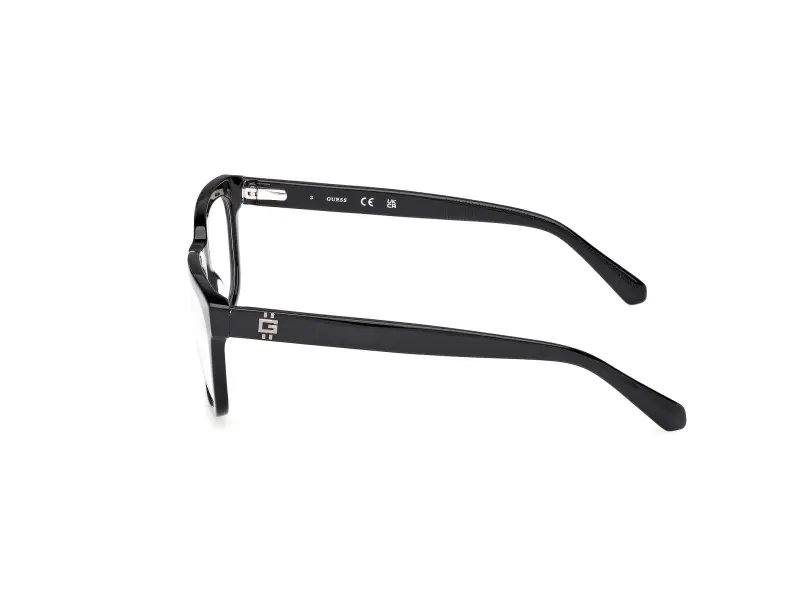 Uomo GU50251 001 Montature da vista Acetato Nero Squadrata Normale miniatura 3