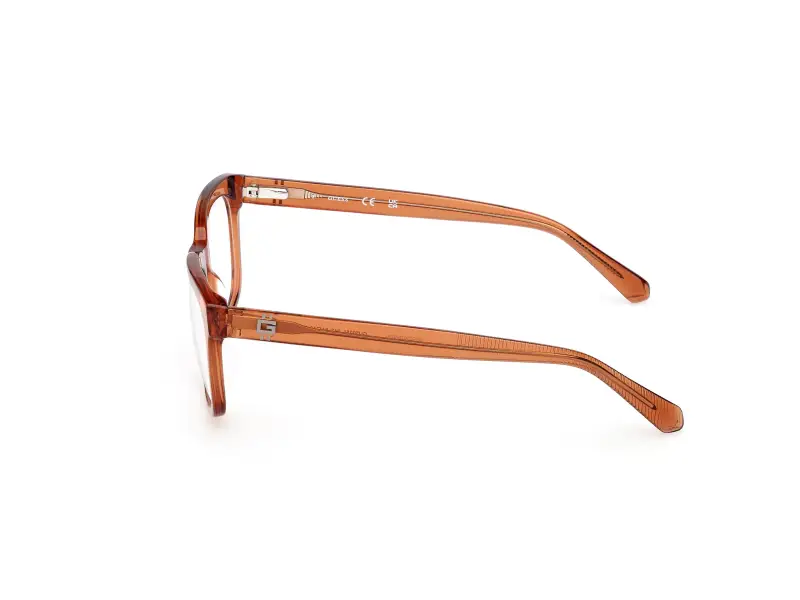 Uomo GU50251 042 Montature da vista Acetato Arancione Squadrata Normale miniatura 3