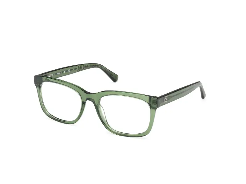 Uomo GU50251 096 Montature da vista Acetato Verde Squadrata Normale