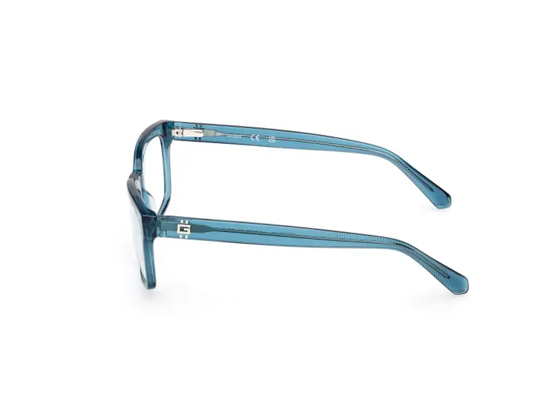 Uomo GU50252 087 Montature da vista Acetato Turchese Squadrata Normale miniatura 3