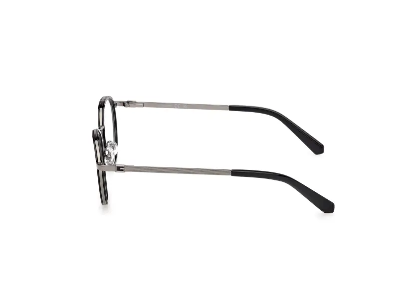 Uomo GU50324 001 Montature da vista Iniettato Nero Rotonda Normale miniatura 3