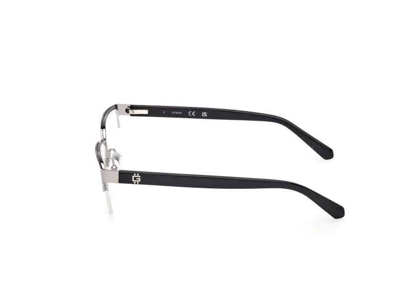 Uomo GU50326 011 Montature da vista Metallo Grigio Squadrata Normale miniatura 3