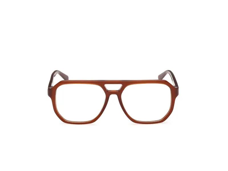 Uomo GU50327 045 Montature da vista Acetato Marrone Squadrata Normale miniatura 2