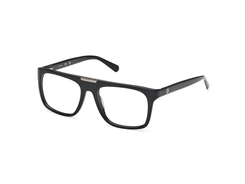 Uomo GU50328 001 Montature da vista Acetato Nero Squadrata Normale