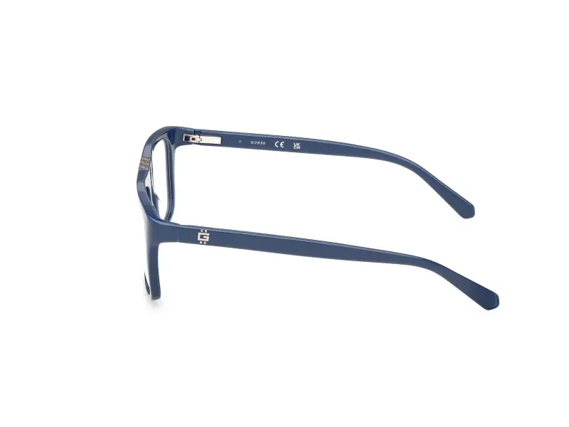 Uomo GU50328 090 Montature da vista Acetato Blu Squadrata Normale miniatura 3