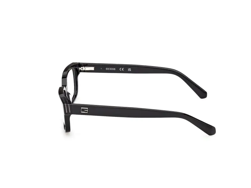 Uomo GU50329 001 Montature da vista Acetato Nero Squadrata Normale miniatura 3