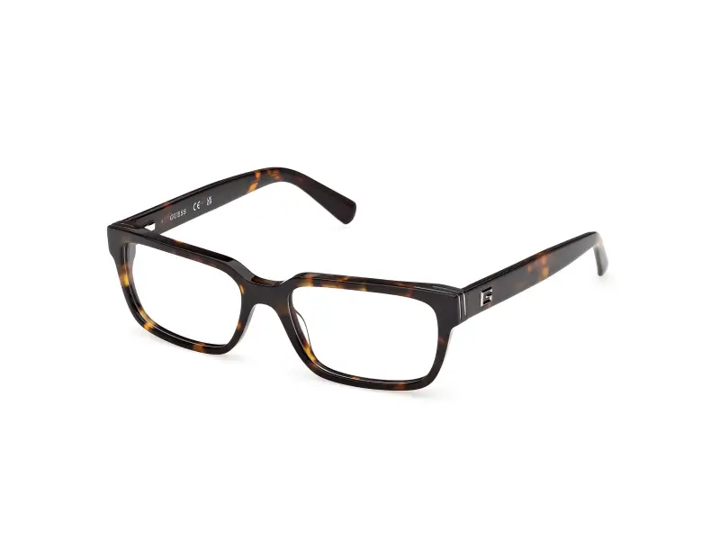 Uomo GU50329 052 Montature da vista Acetato Havana Squadrata Normale