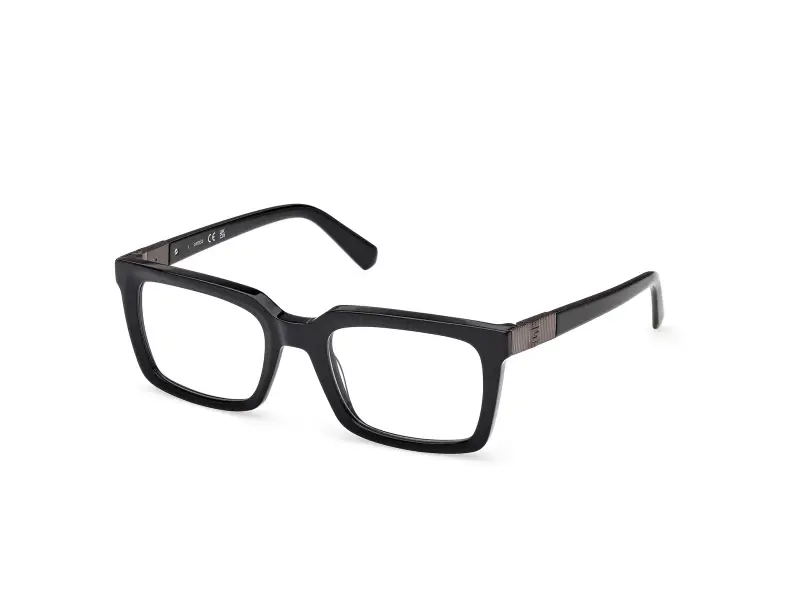 Uomo GU50331 001 Montature da vista Acetato Nero Squadrata Normale