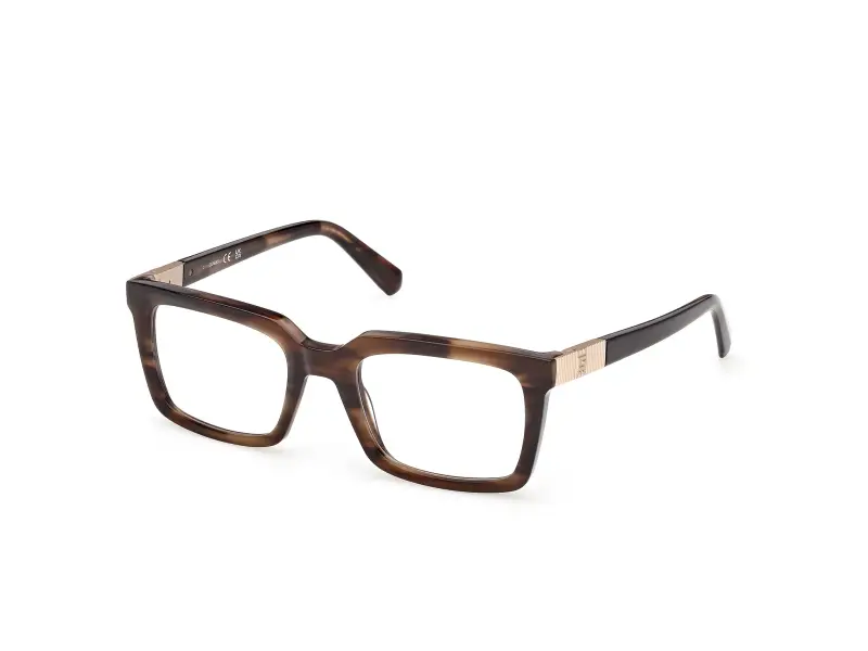Uomo GU50331 050 Montature da vista Acetato Marrone Squadrata Normale