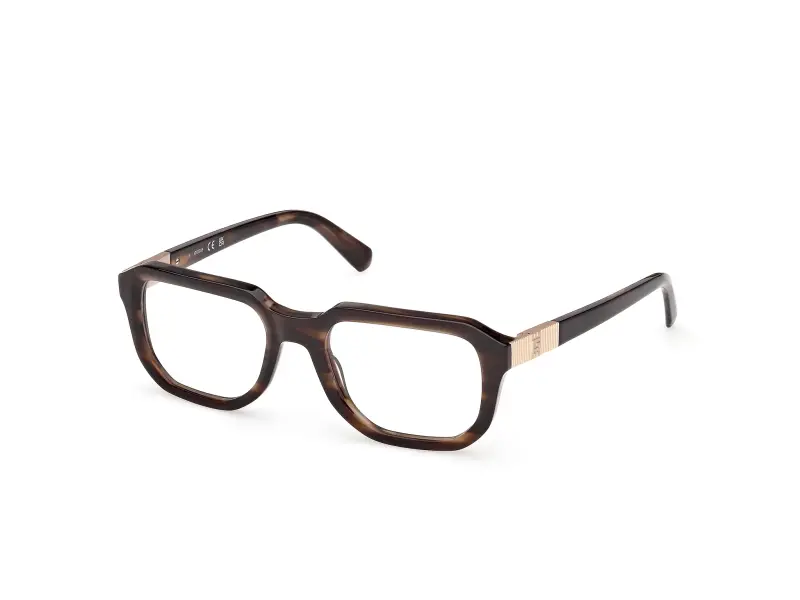 Uomo GU50332 050 Montature da vista Acetato Marrone Squadrata Normale