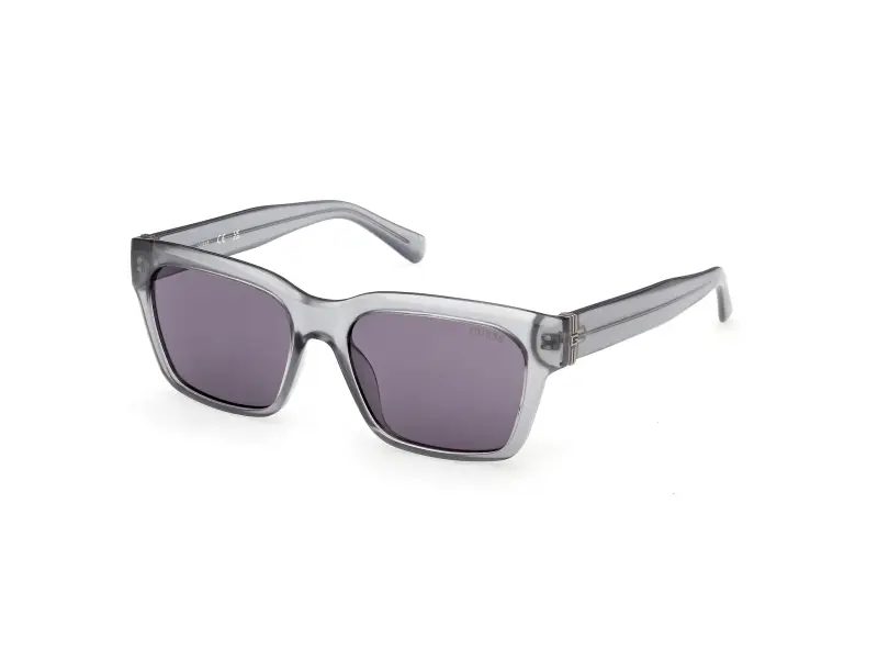 Uomo Guess GU00299 20Y Occhiali da sole Iniettato Grigio Viola Squadrata Normale