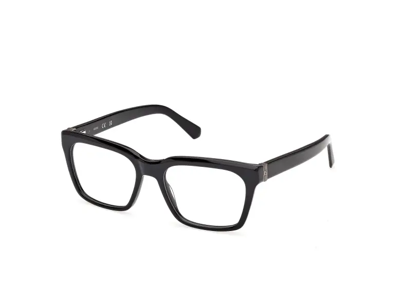 Uomo Guess GU50365 001 Montature da vista Acetato Nero Squadrata Normale