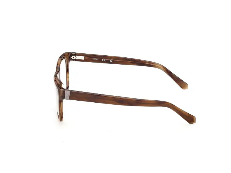 Uomo Guess GU50365 050 Montature da vista Acetato Marrone Squadrata Normale miniatura 3