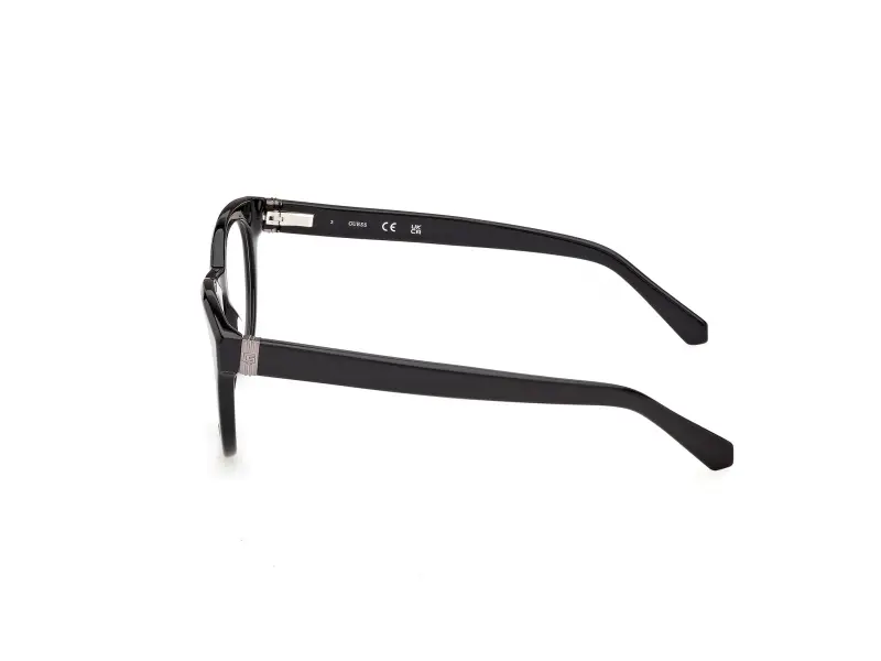 Uomo Guess GU50366 001 Montature da vista Acetato Nero Rotonda Normale miniatura 3
