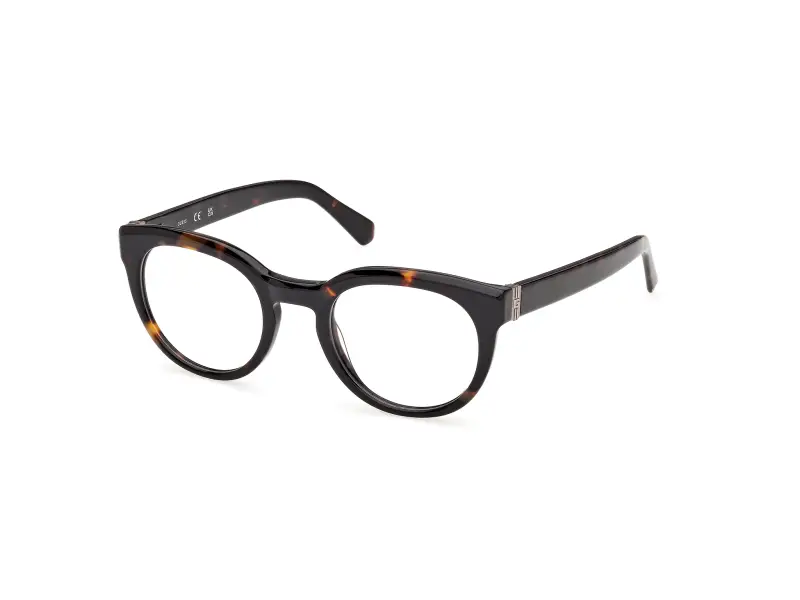 Uomo Guess GU50366 052 Montature da vista Acetato Havana Rotonda Normale