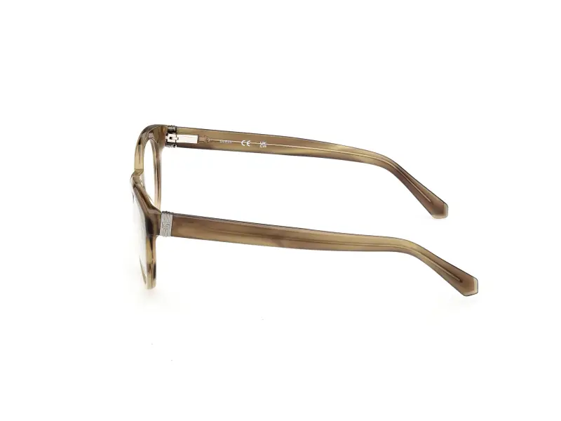 Uomo Guess GU50366 095 Montature da vista Acetato Verde Rotonda Normale miniatura 3