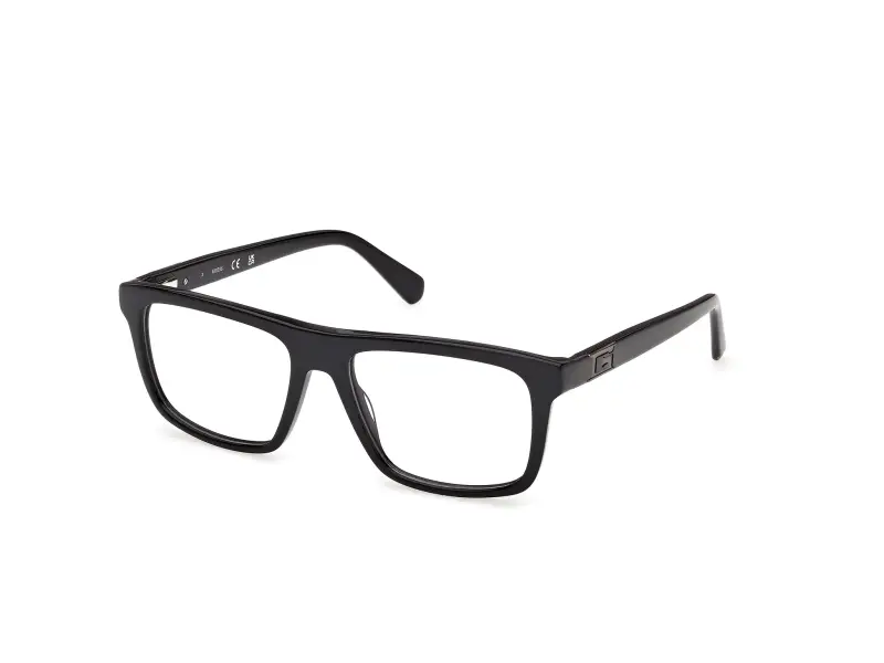 Uomo Guess GU50369 001 Montature da vista Acetato Nero Squadrata Normale