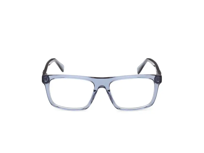 Uomo Guess GU50369 090 Montature da vista Acetato Blu Squadrata Normale miniatura 2