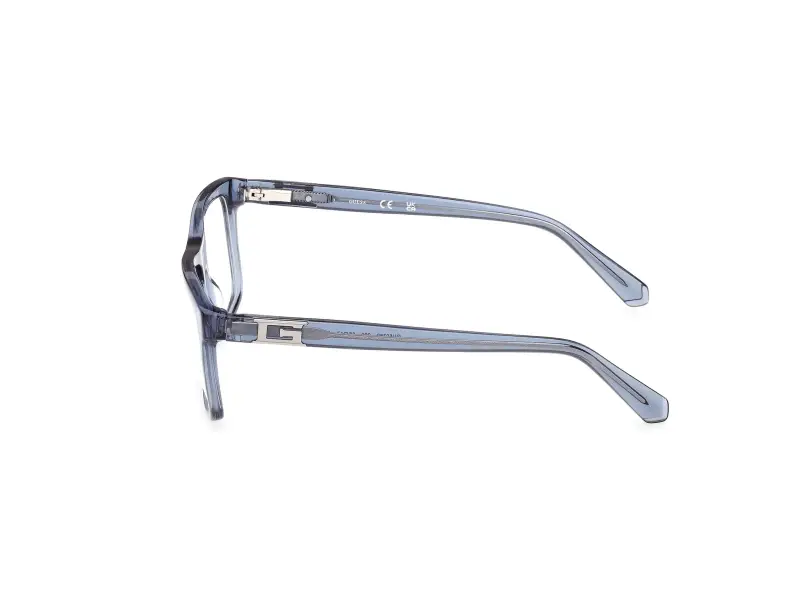 Uomo Guess GU50369 090 Montature da vista Acetato Blu Squadrata Normale miniatura 3