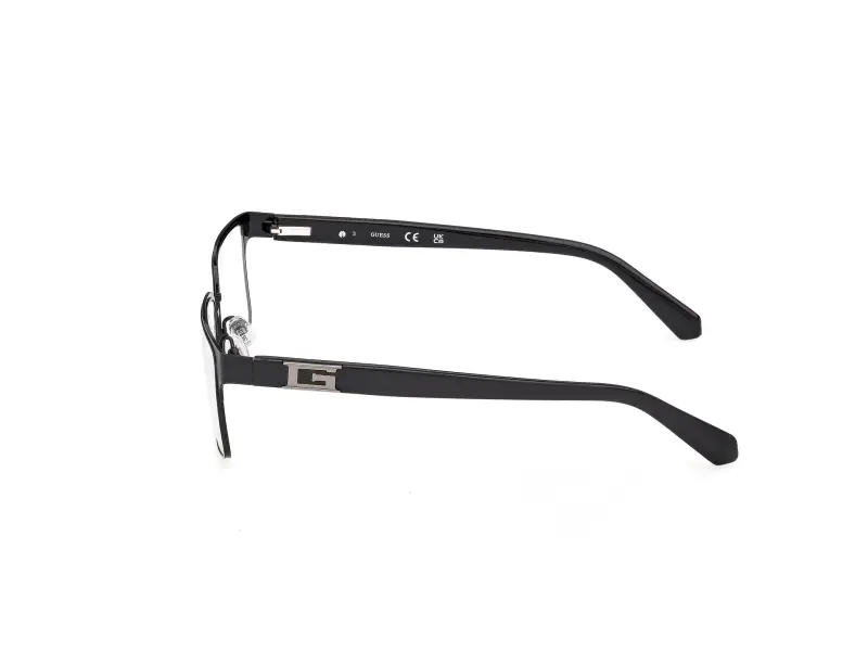 Uomo Guess GU50370 002 Montature da vista Metallo Nero Squadrata Normale miniatura 3