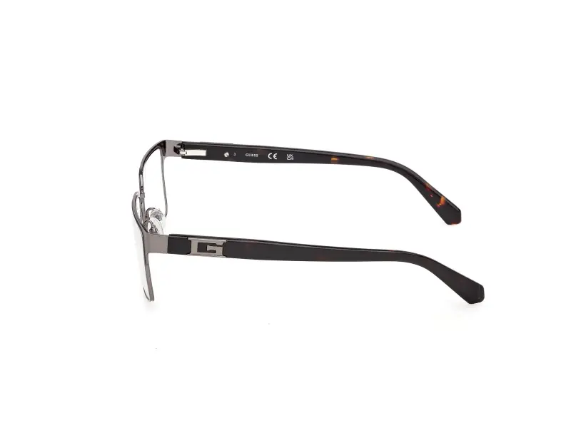 Uomo Guess GU50370 007 Montature da vista Metallo Grigio Squadrata Normale miniatura 3